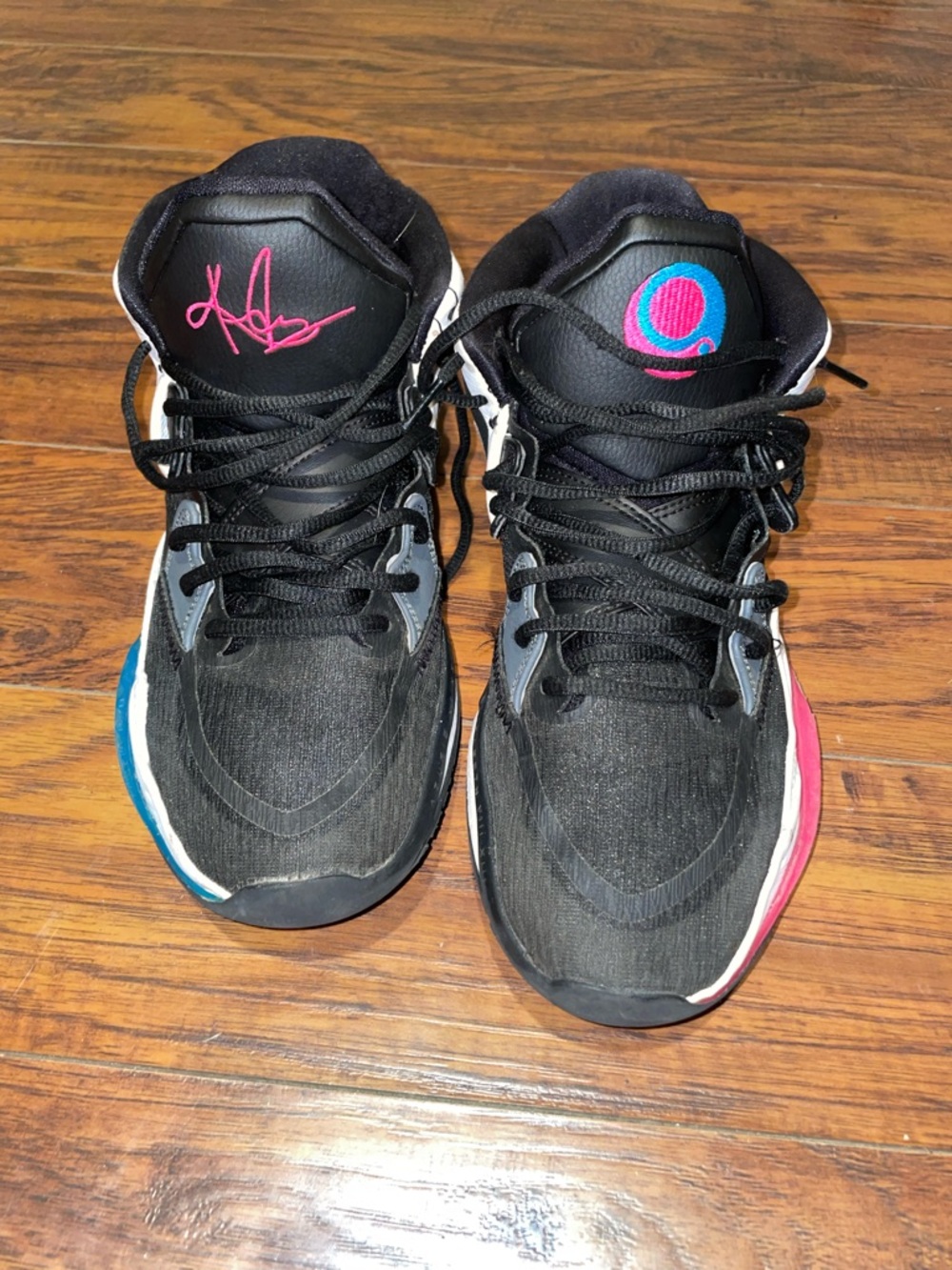 Nike Kyrie 8 Infinity South Beach Sneakers with Pink & Blue Accents